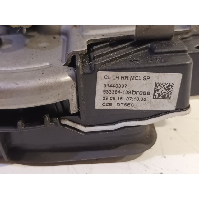 Slot mechaniek portier elektrisch centrale vergrendeling links achter Volvo V40 (MV) (2015 - 2019) 2.0 D2 16V (D4204T8(Euro 6b))