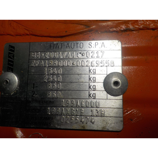 Slot mechaniek kofferdeksel achterklep elektrisch Fiat Grande Punto (199) (2005 - 2011) Hatchback 1.4 16V (199.A.6000)