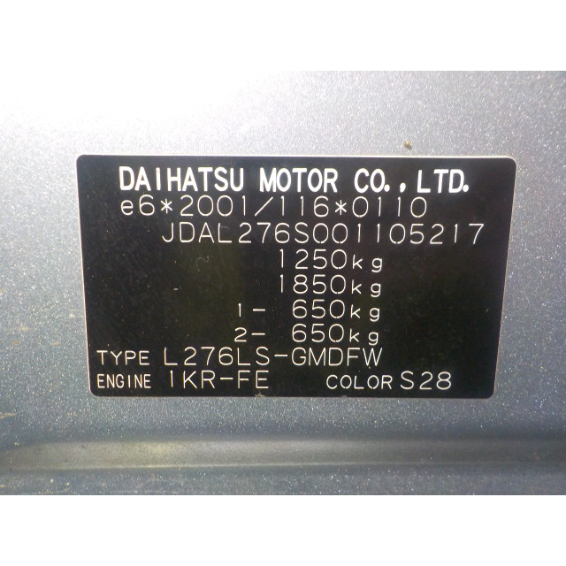 Voorscherm rechts Daihatsu Cuore (2007 - heden) Hatchback 1.0 12V DVVT (1KR-FE)