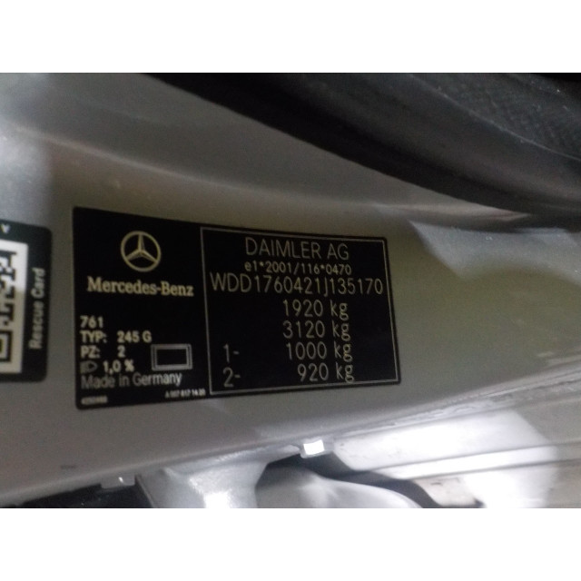 Slot mechaniek kofferdeksel achterklep elektrisch Mercedes-Benz A (W176) (2012 - 2018) Hatchback 1.6 A-180 16V (M270.910)