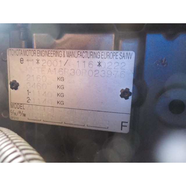 Motor raammechaniek elektrisch links achter Toyota Corolla Verso (R10/11) (2005 - 2009) MPV 2.2 D-4D 16V (2AD-FTV(Euro 4))
