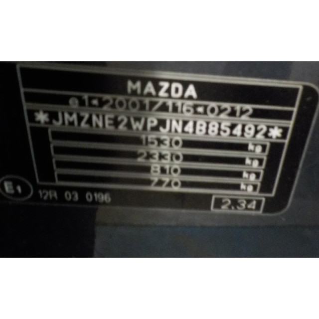 Kachel ventilator motor Mazda 2 (NB/NC/ND/NE) (2002 - 2007) Hatchback 1.4 CiTD (F6JA)
