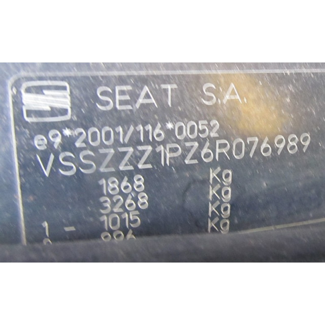Motor raammechaniek elektrisch rechts voor Seat Leon (1P1) (2005 - 2010) Hatchback 5-drs 1.9 TDI 105 (BXE)