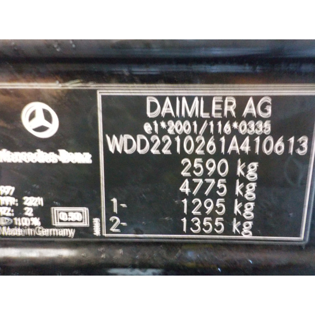 Raammechaniek elektrisch links voor Mercedes-Benz S (W221) (2011 - 2013) Sedan 3.0 S-350 BlueTec 24V (OM642.862)