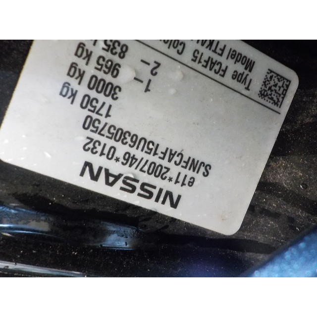 Raammechaniek elektrisch rechts achter Nissan/Datsun Juke (F15) (2010 - heden) SUV 1.5 dCi (K9K-410)