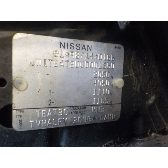Motorkap Nissan/Datsun X-Trail (T30) (2003 - 2013) SUV 2.2 dCi 16V 4x2 (YD22ETi)