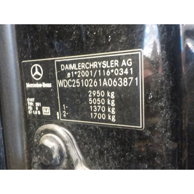Remklauw links achter Mercedes-Benz R (W251) (2006 - 2012) MPV 3.0 280 CDI 24V (OM642.950)