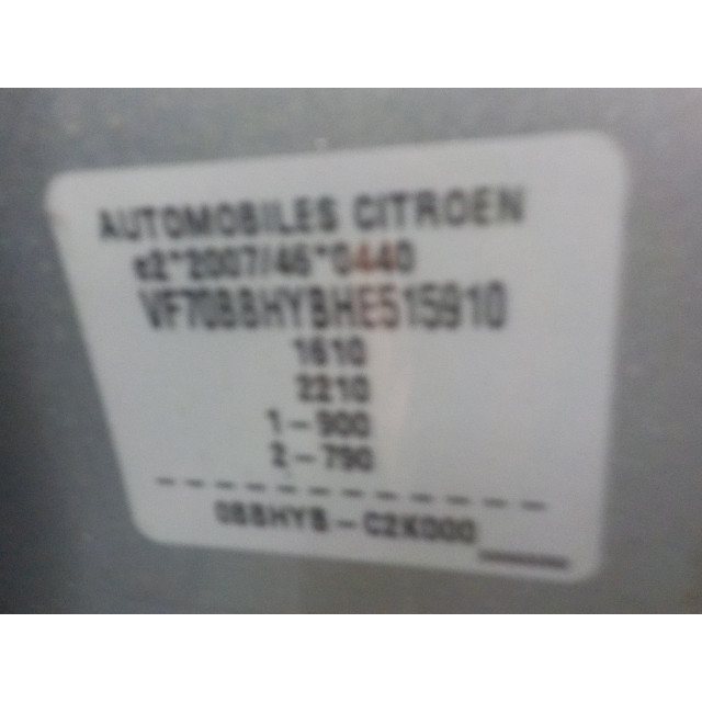 Slot mechaniek portier elektrisch centrale vergrendeling rechts achter Citroën C4 Cactus (0B/0P) (2014 - heden) Hatchback 5-drs 1.6 Blue Hdi 100 (DV6FD(BHY))