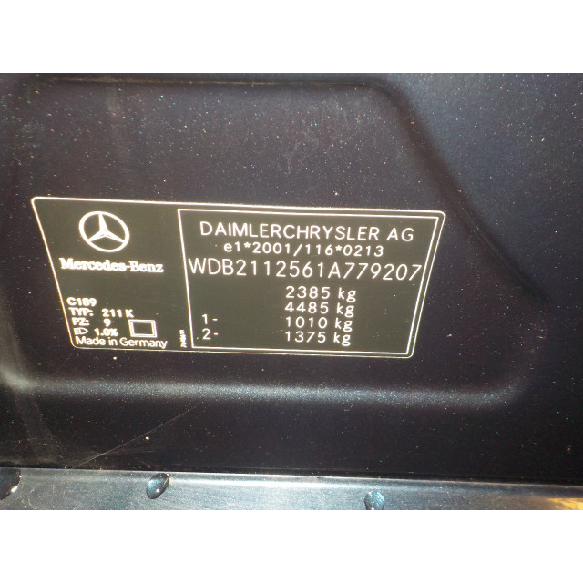 Portier links achter Mercedes-Benz E Combi (S211) (2005 - 2009) Combi 3.5 E-350 V6 24V (M272.964)
