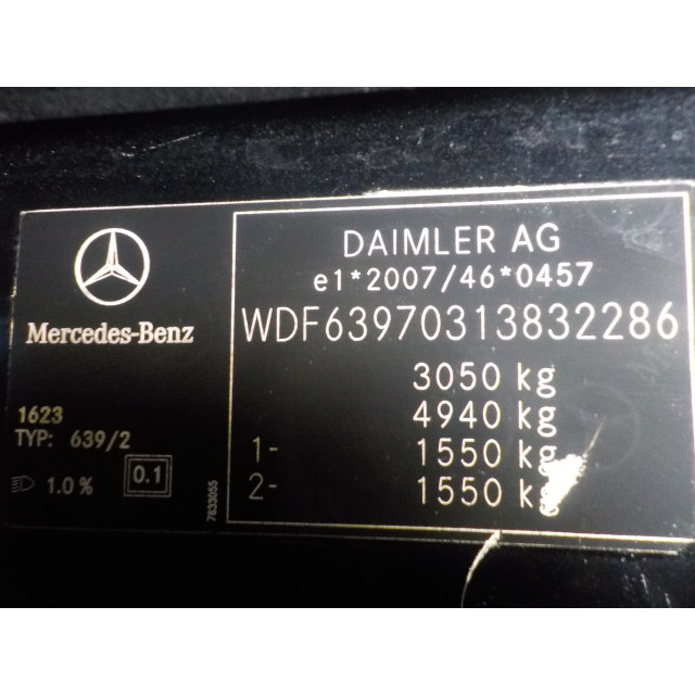 Reflector Mercedes-Benz Vito (639.7) (2010 - 2014) Bus 2.2 116 CDI 16V Euro 5 (OM651.940)
