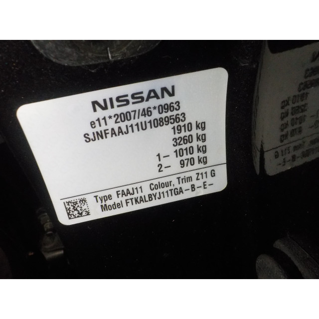 Ruitenwissermotor achter Nissan/Datsun Qashqai (J11) (2013 - heden) SUV 1.5 dCi DPF (K9K-636(Euro 5))