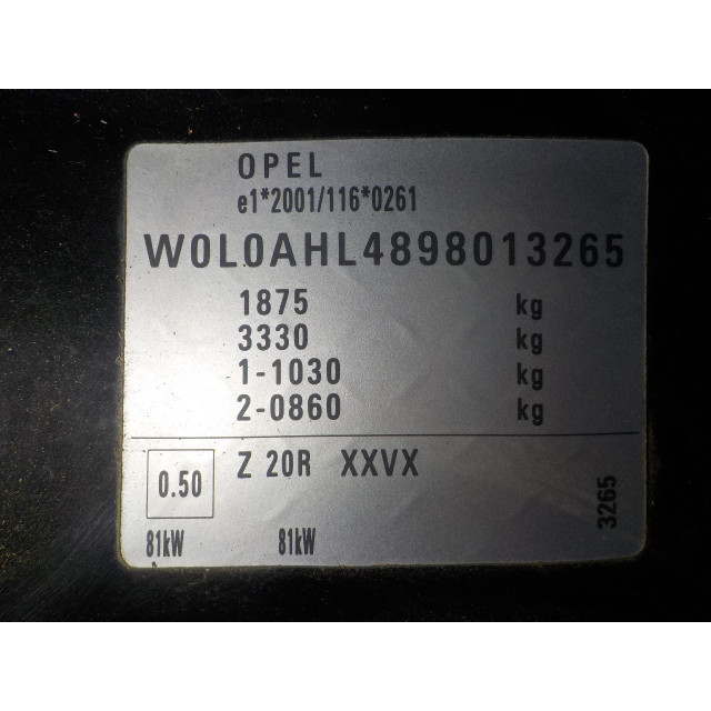 Brandstofpomp electrisch Opel Astra H (L48) (2007 - 2009) 5-Drs. 1.7 CDTi 16V (A17DTR)