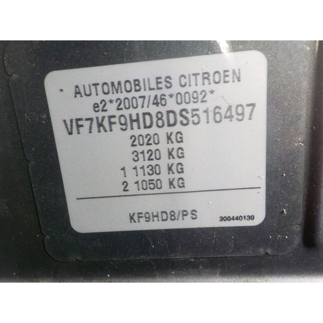 Camera achter Citroën DS5 (KD/KF) (2012 - 2015) Hatchback 5-drs 1.6 HDiF 16V (DV6C(9HD))