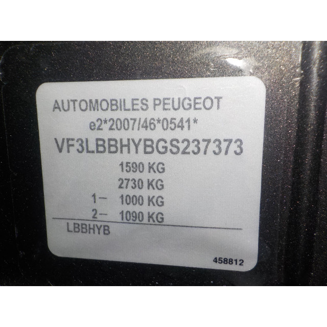 Rembekrachtiger Peugeot 308 (L3/L8/LB/LH/LP) (2014 - 2021) Hatchback 1.6 BlueHDi 100 (DV6FD(BHY))