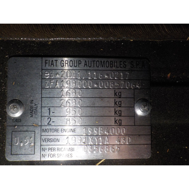 Intercooler radiateur Fiat Punto Evo (199) (2009 - 2012) Hatchback 1.3 JTD Multijet 85 16V (199.B.4000(Euro 5))