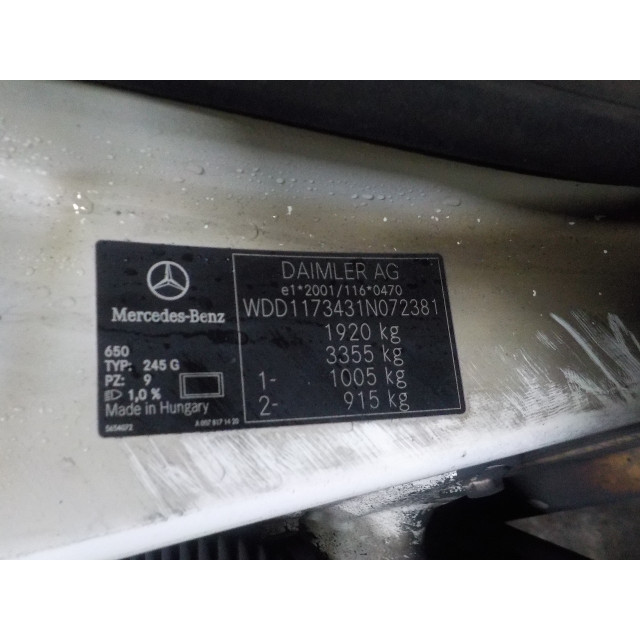 Slot mechaniek portier elektrisch centrale vergrendeling rechts voor Mercedes-Benz CLA (117.3) (2013 - 2019) Sedan 1.6 CLA-200 16V (M270.910)
