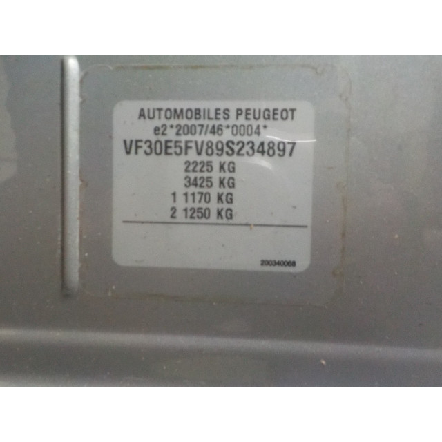 Airbag set Peugeot 5008 I (0A/0E) (2009 - 2017) MPV 1.6 THP 16V (EP6CDT(5FV))