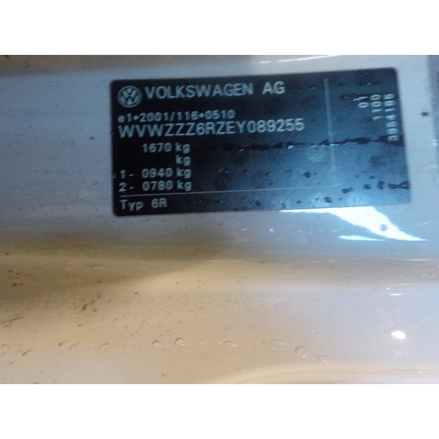 Slot mechaniek portier elektrisch centrale vergrendeling rechts voor Volkswagen Polo V (6R) (2013 - 2014) Hatchback 2.0 TSI R WRC Street 16V (CDLJ(Euro 5))
