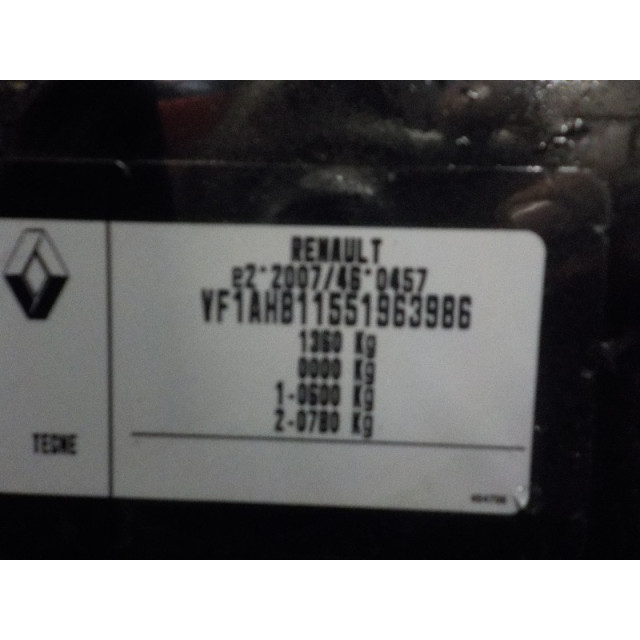 Motorkap Renault Twingo III (AH) (2014 - heden) Hatchback 1.0 SCe 70 12V (H4D-A4)