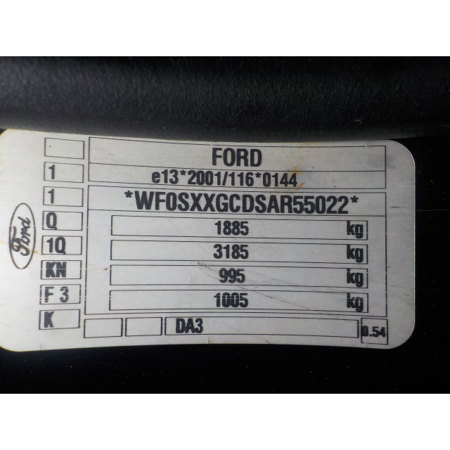 Slot mechaniek portier elektrisch centrale vergrendeling rechtsachter Ford Focus 2 Wagon (2004 - 2012) Combi 1.6 TDCi 16V 110 (G8DD(Euro 3))
