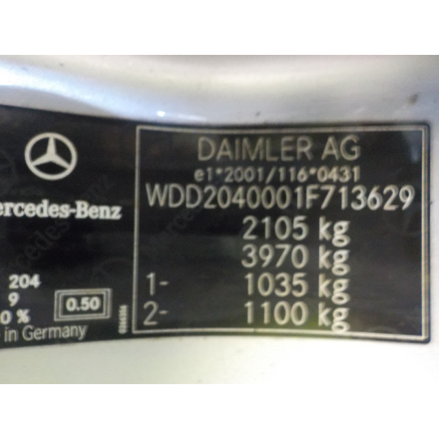 Remklauw rechts voor Mercedes-Benz C (W204) (2010 - 2014) Sedan 2.2 C-180 CDI 16V BlueEFFICIENCY (OM651.913)