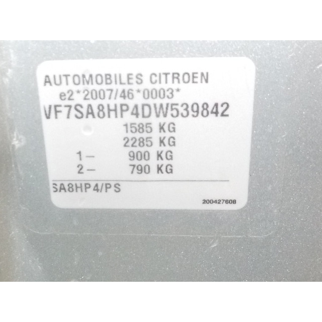 Kachel ventilator motor Citroën DS3 (SA) (2010 - 2015) Hatchback 1.4 HDi (DV4C(8HP))