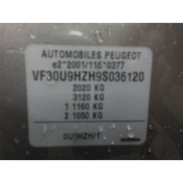 Luchtmassameter Peugeot 3008 I (0U/HU) (2009 - 2016) MPV 1.6 HDiF 16V (DV6TED4.FAP(9HZ))