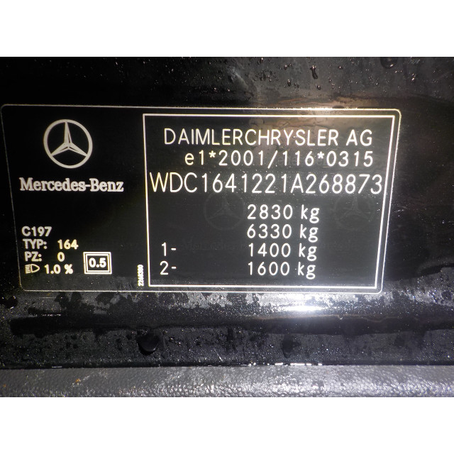 Airco pomp Mercedes-Benz ML II (164/4JG) (2005 - 2009) SUV 3.0 ML-320 CDI 4-Matic V6 24V (OM642.940)