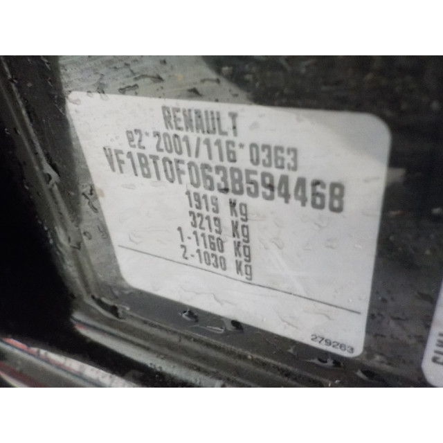 Raammechaniek elektrisch links voor Renault Laguna III (BT) (2007 - 2012) Hatchback 5-drs 2.0 16V (M4R-704(M4R-D7))