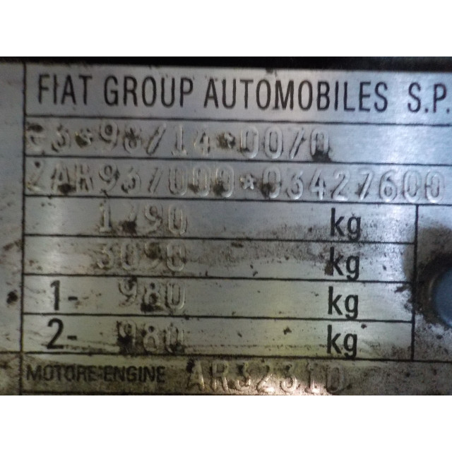 Raammechaniek elektrisch rechts voor Alfa Romeo 147 (937) (2001 - 2010) Hatchback 2.0 Twin Spark 16V (AR32.310)