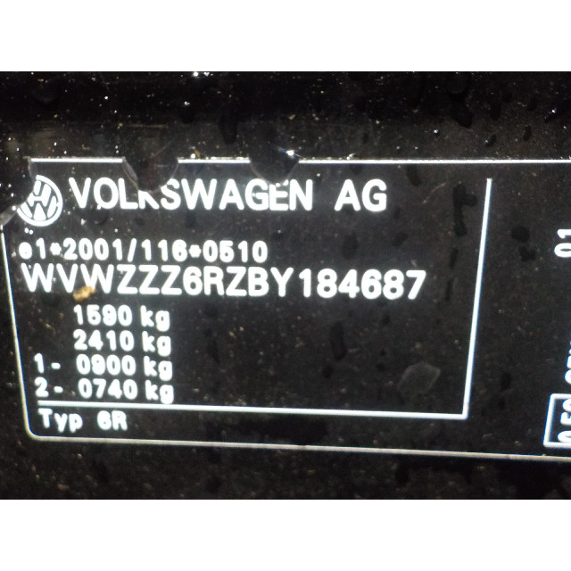 Daglichtrijverlichting rechts voor Volkswagen Polo V (6R) (2009 - 2014) Hatchback 1.2 TDI 12V BlueMotion (CFWA(Euro 5))