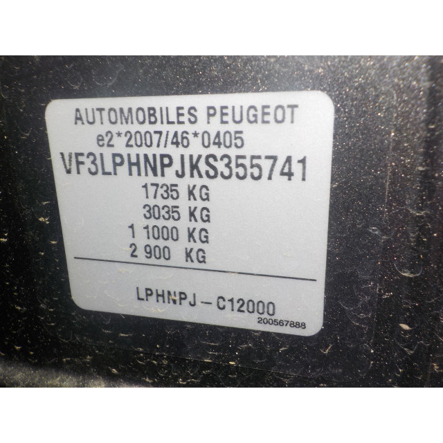 Tankdop Peugeot 308 (L3/L8/LB/LH/LP) (2013 - 2021) Hatchback 5-drs 1.2 12V e-THP PureTech 110 (EB2ADT(HNP))