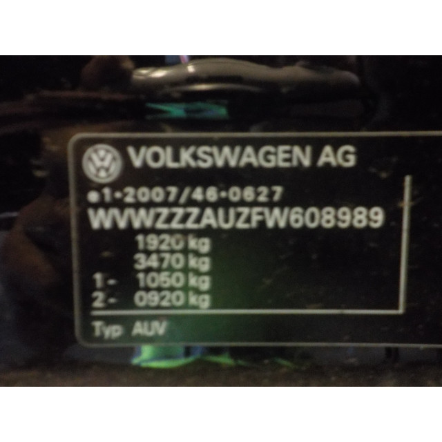 Schokbreker rechts achter Volkswagen Golf Sportsvan (AUVS) (2014 - 2021) MPV 1.6 TDI BlueMotion 16V (CXXB)