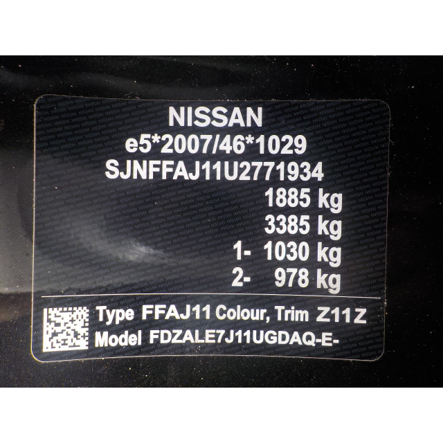 Turbo Nissan/Datsun Qashqai (J11) (2018 - heden) SUV 1.3 DIG-T 160 16V (HR13DDT)