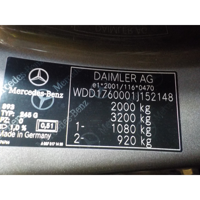 Ruitenwisser mechaniek voor Mercedes-Benz A (W176) (2012 - 2014) Hatchback 1.8 A-180 CDI 16V (OM651.901(Euro 5))