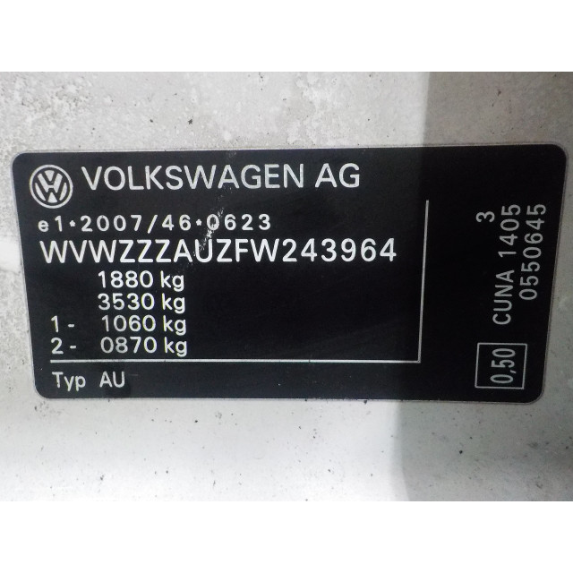 Gasklephuis Volkswagen Golf VII (AUA) (2013 - 2020) Hatchback 2.0 GTD 16V (CUNA)