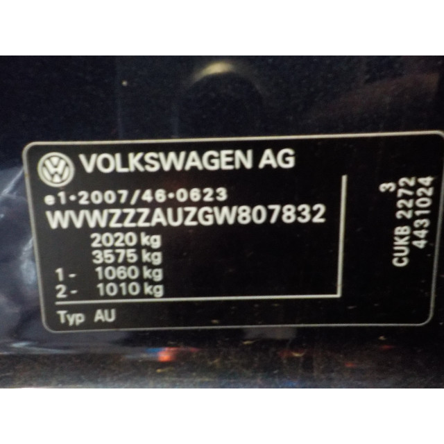 Computer stoel Volkswagen Golf VII (AUA) (2014 - 2020) Hatchback 1.4 GTE 16V (CUKB)