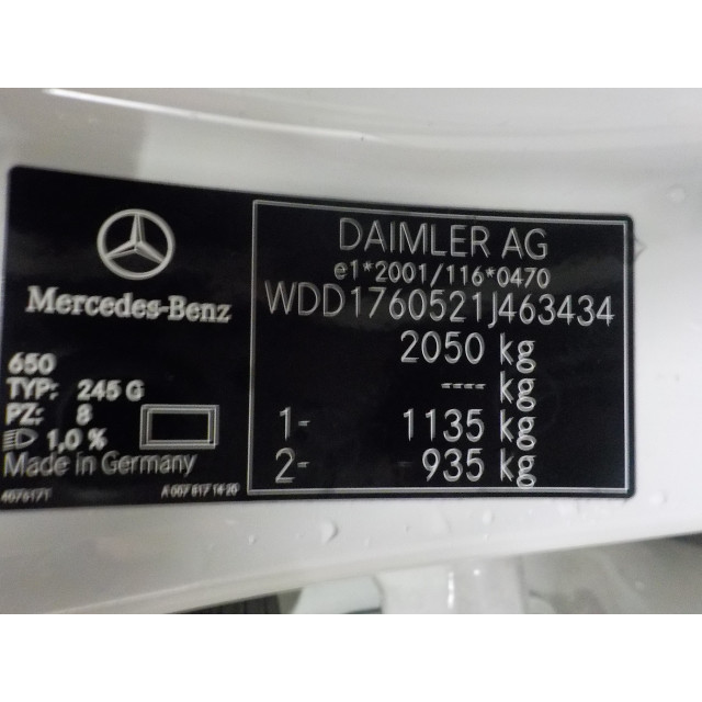 Wielnaaf rechts achter Mercedes-Benz A (W176) (2015 - 2018) A-Klasse AMG (W176) Hatchback 2.0 A-45 AMG Turbo 16V 4-Matic (M133.980)