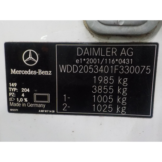 Versnellingsbak automaat Mercedes-Benz C (C205) (2015 - heden) Coupé C-180 1.6 16V (M274.910(Euro 6))