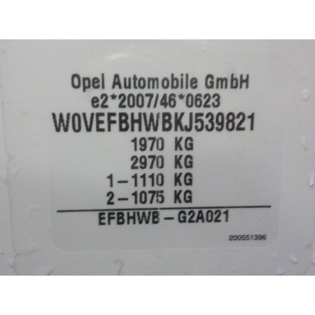 Portier links voor Opel Combo Cargo (2018 - heden) Van 1.6 CDTI 75 (B16DTL(DV6FE))