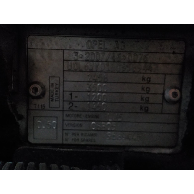 Slot mechaniek kofferdeksel achterklep elektrisch Opel Combo (2012 - heden) Van 1.6 CDTI 16V (A16FDH)