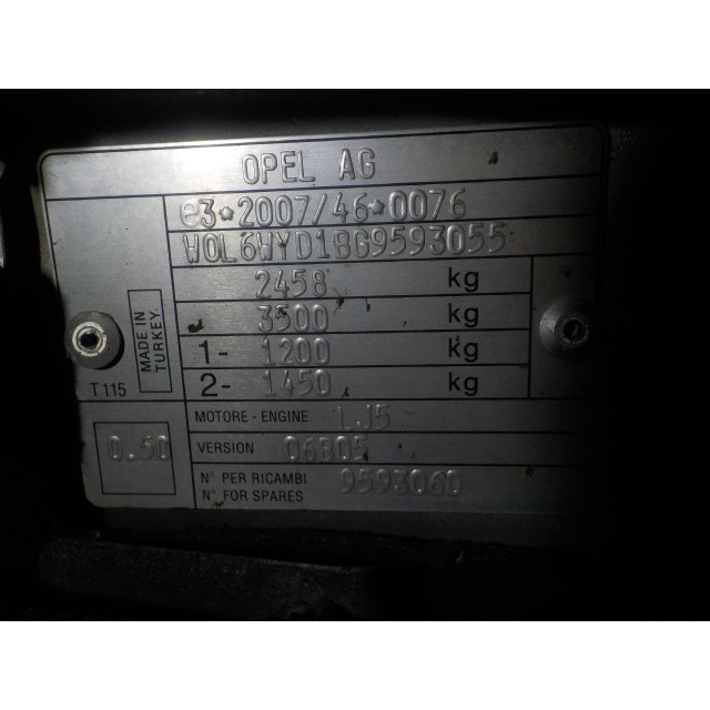 Slot mechaniek portier rechtsachter Opel Combo (2012 - 2018) Van 1.6 CDTI 16V (A16FDH(Euro 5))
