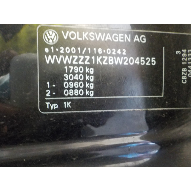 Slot mechaniek portier elektrisch centrale vergrendeling rechts achter Volkswagen Golf VI (5K1) (2008 - 2012) Hatchback 1.2 TSI BlueMotion (CBZB(Euro 5))